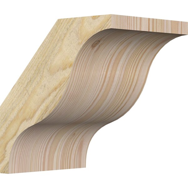 Ekena Millwork 6"W x 8"D x 8"H Funston Rough Sawn Knee Brace, Douglas Fir BRC06X08X08FST00RDF - main